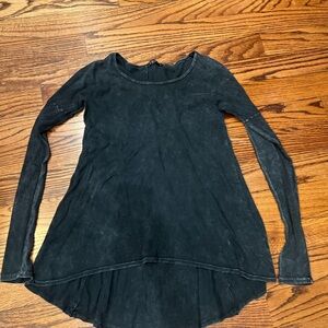 T Party Fashion Black Long Sleeve Top